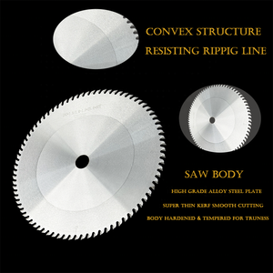 Industry Grade Super Thin <strong>Kerf</strong> Rip Convex Saw Blade for Precision Cutting Dragon Bone Wood 280mm 80T - Product Image 4