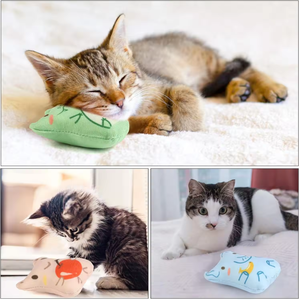 Nuevo juguete de peluche de gato Catnip Animal, juguete de peluche interactivo para gatito con hierba gatera - Product Image 3