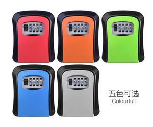 Cheap Full Plastic Key Lock Box 4 Digits Combination Weatherproof Wall <strong>Mount</strong> Key Safe <strong>Hide</strong> a Key Outside with Resettable Code - Product Image 5