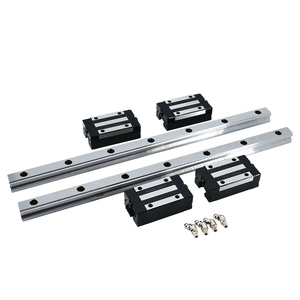 HLTNC 2 juegos de riel de guía lineal de husillo de bolas de perfil EGR20 -1000MM con 4 bloques deslizantes cuadrados EGH20CA para deslizador lineal de máquina cnc