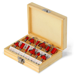 1/4 <strong>6MM</strong> 8MM 12-piece Woodworking Milling <strong>Cutter</strong> Set with Trimming Fillet Straight Milling <strong>Cutter</strong> - Product Image 6