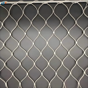 High Quality Stainless Steel Infill INOX Woven Technique Wire Rope Mesh <strong>Net</strong> for Balcony Fence Slope Protection - Product Image 2
