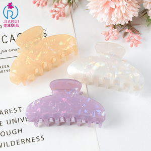 プレミアム韓国版ファッションPVCヘアピンミディアムヘアクリップヘッドドレスグラブクリップディスクヘアアクセサリー女性用