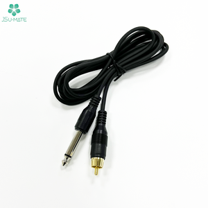 Custom 6.35MM <strong>Mono</strong> <strong>1</strong>/<strong>4</strong>&quot; TS Male <strong>Plug</strong> to <strong>RCA</strong> Male Stereo Audio Jack TS Cable 6.35MM <strong>Mono</strong> Jack to <strong>RCA</strong> Cable - Product Image 1