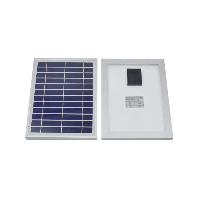 빠른 납품 6V 알루미늄 단면도 태양 전지판 ZW-5W-6V LED 빛 태양 전지판 충전기 5W 소형 많은 태양 전지판