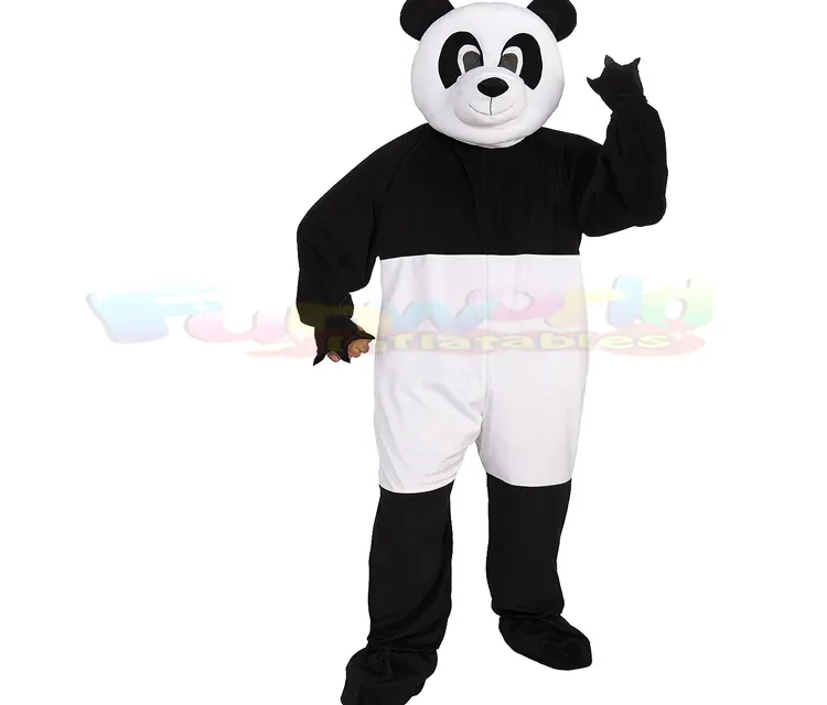 Costumi della mascotte del panda adulto del modello di pubblicità del personaggio di cosplay del cartone su misura fornitore del partito