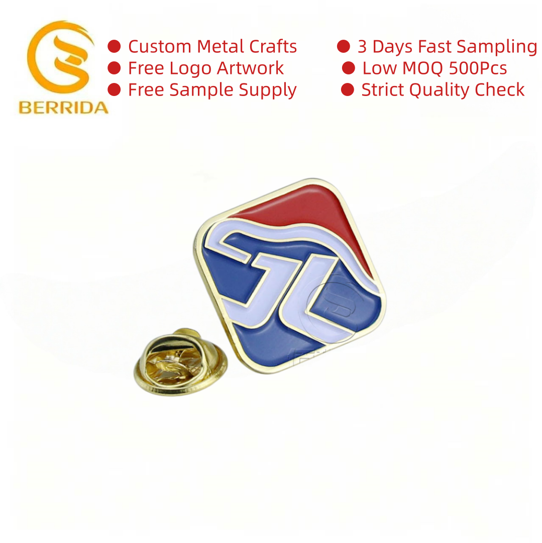 Square Custom Enamel Lapel Pin