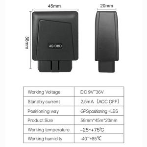 4G OBD汽车跟踪器诊断LTE迷你跟踪器Gps跟踪器Android IOS APP - Product Image 6