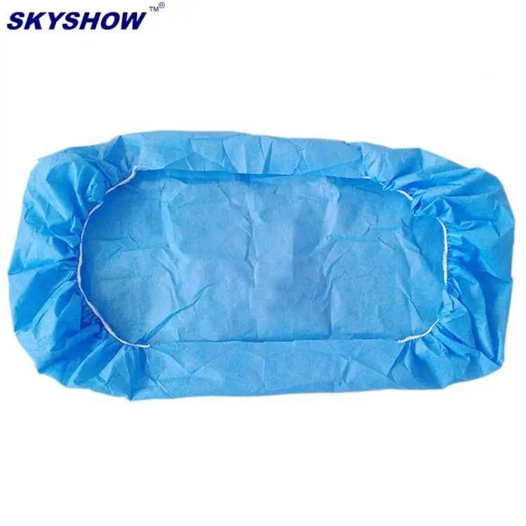 Disposable Non Woven Waterproof Massage Table Bed Fitted Sheet For Spa