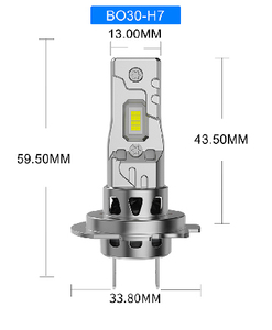 A80汽车发光二极管前照灯B030即插即用<span class=keywords><strong>30W</strong></span> 12V 9005 9006 H1 H7 H11 <span class=keywords><strong>H4</strong></span>氙气更换发光二极管前照灯灯泡
