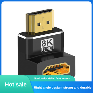 Juego de adaptadores de 90 ° 8K para HDMI macho y hembra, interfaz de pantalla de fundición OTP, adaptadores de cabezal giratorio para ordenador portátil, TV, Monitor, cámara de proyector - Product Image 5