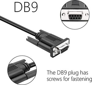 Adaptador USB a Serie 2M USB a RS232 DB9 Cable macho hembra para varios dispositivos Blindaje trenzado Puerto USB DE LA Mini-12Pin