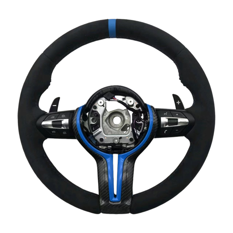 X5 F15 + Alcantara + bande supérieure bleue + couture M