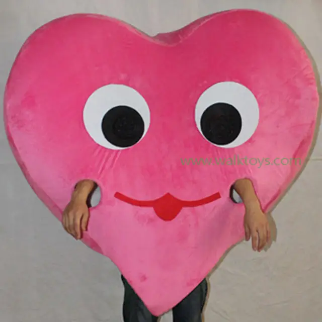 Madagascar mort farcito giocattolo rosa cuore mascotte costume personalizzato peluche mascotte personalizzata