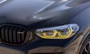 BMW için SJC LED kurulu araba DRL modülü F97 X3M F98 X4M G01 X3 G02 X4 2018-2021 limon sarı modülü BMW için otomatik farlar - Product Image 3