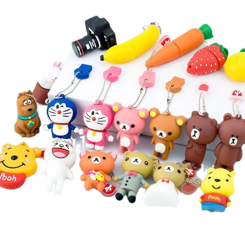 Karikatür Pendrive USB flash sürücü 32GB komik kalem sürücü 16GB 8GB Usb sopa USB 2.0 Flash bellek