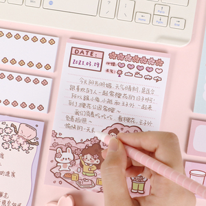 工厂定制设计制作记事本纸笔记卡通无胶办公记录笔记纸 - Product Image 4