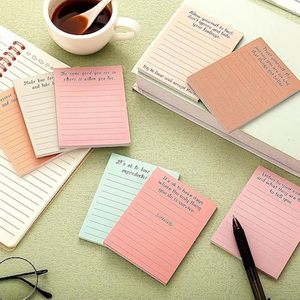 热卖英语复古活页便条纸记事本手工留言贴纸心理健康便签手册 - Product Image 4