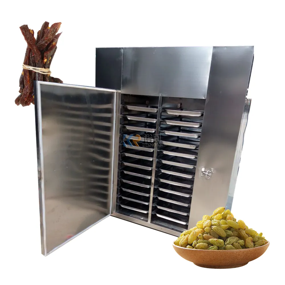 Secador de alimentos Industrial 2024, Máquina secadora de deshidratación de frutas secas, horno secador de aire caliente de operación más fácil