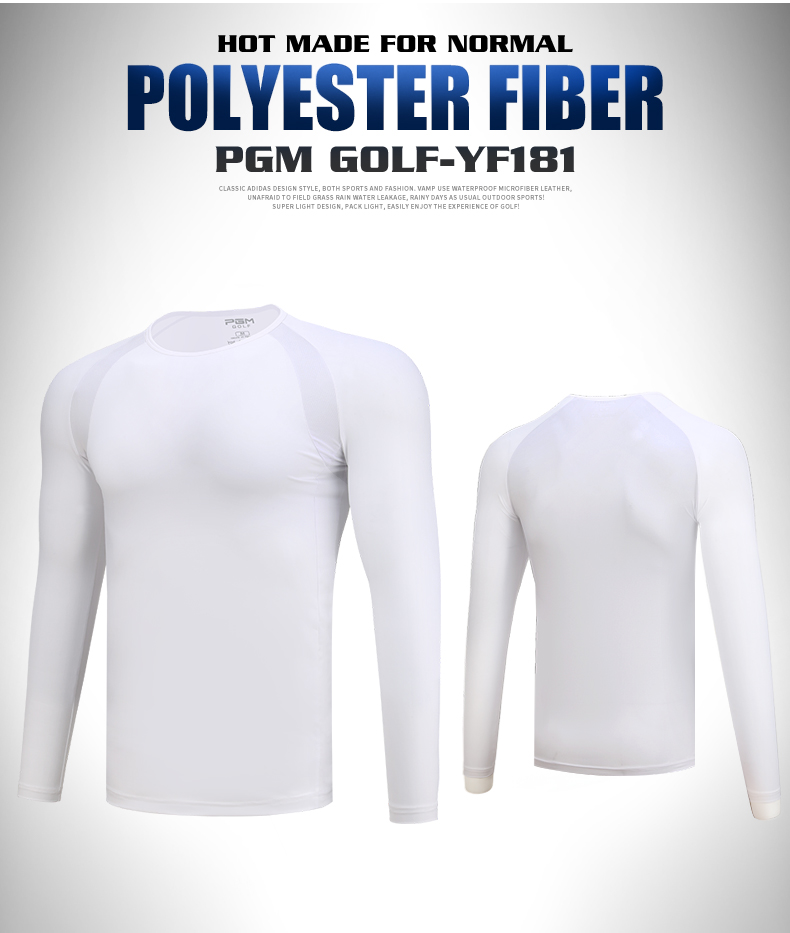 PGM YF181 Golf Long Sleeve Breathable White Shirt