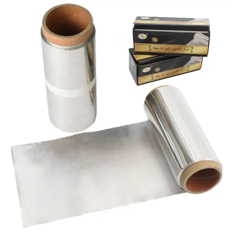 Feuille d'aluminium robuste 40 microns shisha 40 macron shisha rouleaux de papier d'aluminium