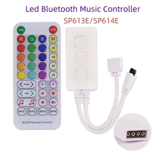 Smart RGB LED Controller für RGB/RGBW LED-Streifen DC5V 12V 24V SP613E/SP614E Bluetooth Musik IR38 Key Dimmer LED-Fernbedienung