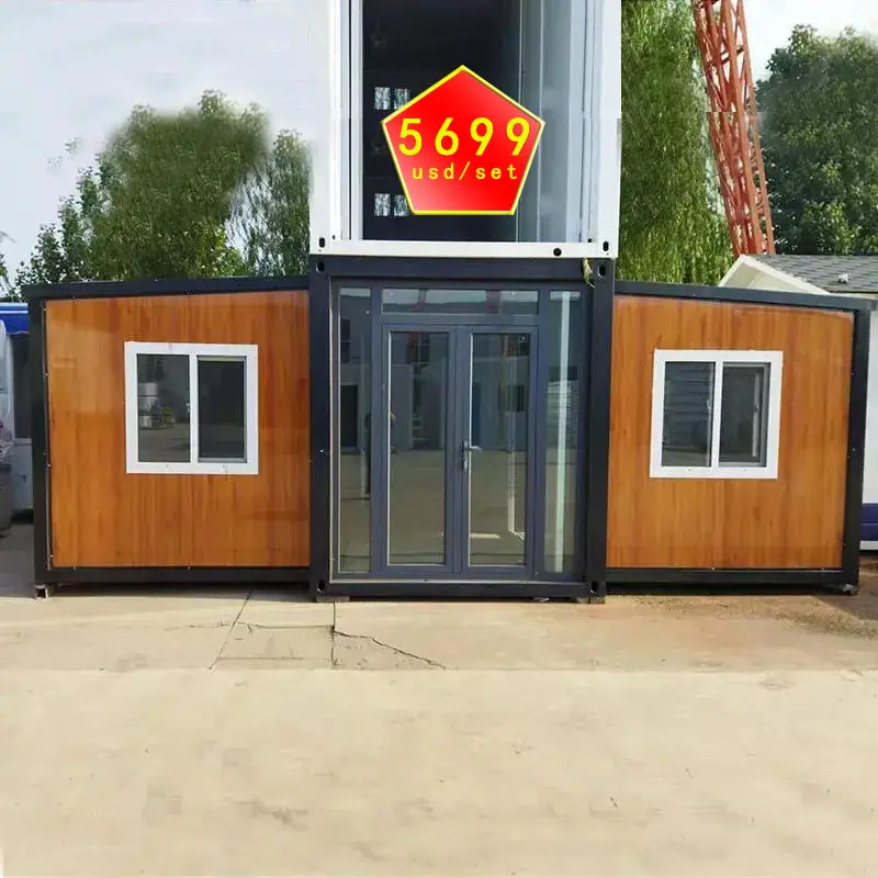 40ft Australië Geprefabriceerde Huizen Draagbare Opvouwbare Uitbreidbaar Container Tiny Mobiele Huis 3 Slaapkamers Cabine Luxe Voor Verkoop