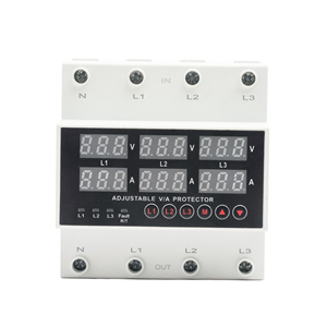 Entrada 110V a salida 220v 3 fases protector de voltaje con pantalla digital - Product Image 1
