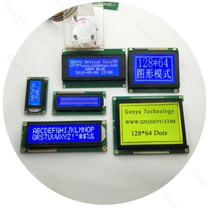 Carattere blu lcd 16x2 Display personalizzato fabbrica giallo-verde COB 128x64 schermo LCD monocromatico modulo LCD 20x4 caratteri - Product Image 1