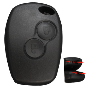 Suitable for Ren Clio <strong>Kangoo</strong> Twingo Modus Languna, 2 Button, 10mm/8mm Hole Car Remote Control <strong>Key</strong> Blank Shell - Product Image 2