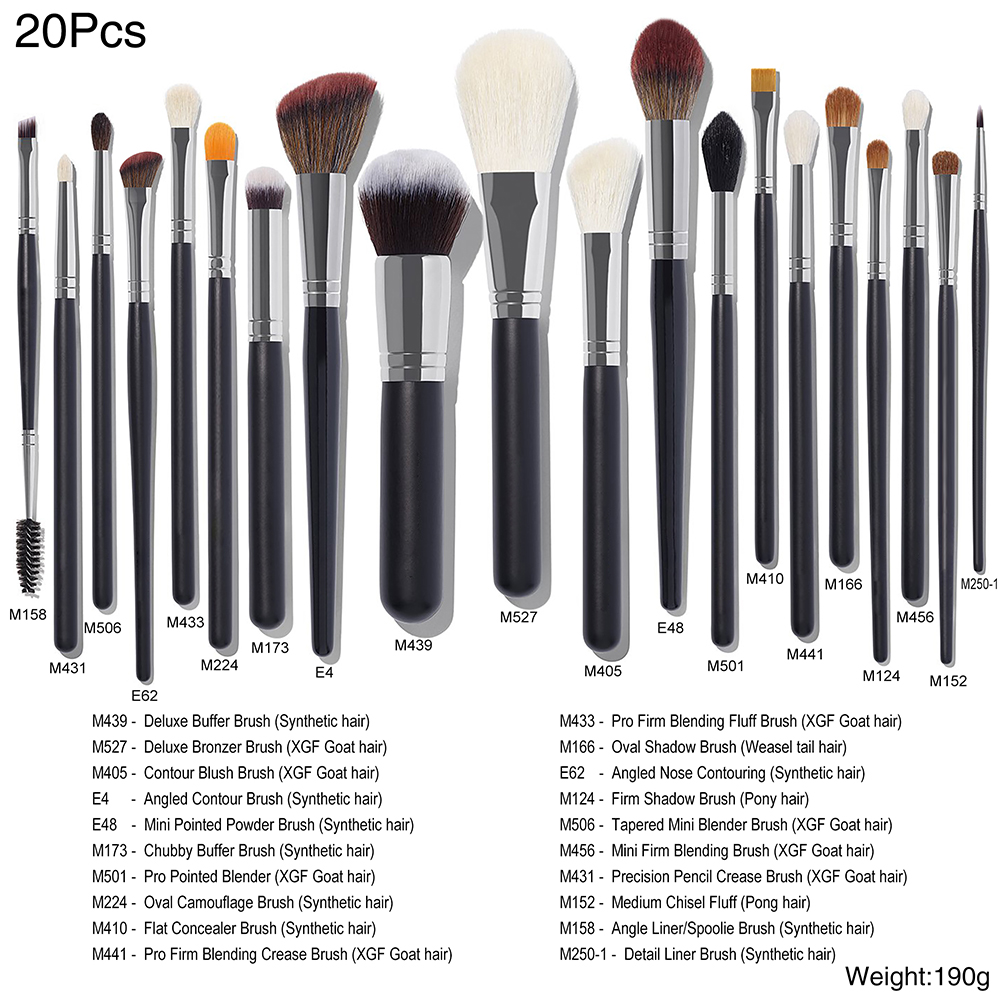 20pcs brush set