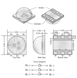 High Power <strong>Led</strong> 9W 5050RGB <strong>Led</strong> <strong>5050</strong> Package RGB SMD <strong>LED</strong> Chip Single Chip 3W High-gloss Full-color <strong>LED</strong> - Product Image 3