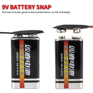 Soft Shell 9V Battery Snap Connector 15CM I-Type Battery Clip for <strong>Arduino</strong> <strong>Projects</strong> and Electronic Devices - Product Image 5