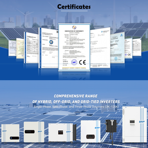 Inversor solar híbrido de 5KW 5000W 48V CC 150V a 300V CA monofásico en la red de respaldo 230V 9000W entrada máxima potencia fotovoltaica 5000W salida