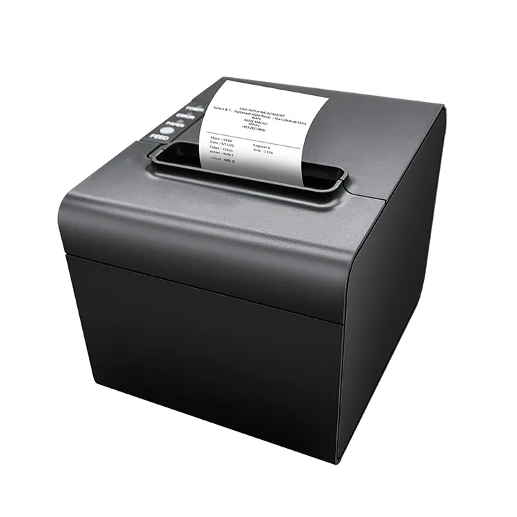 Pos-принтер, Термальный чековый принтер 80 мм ESC/POS для кухни с европейской и американской вилкой, настольный принтер