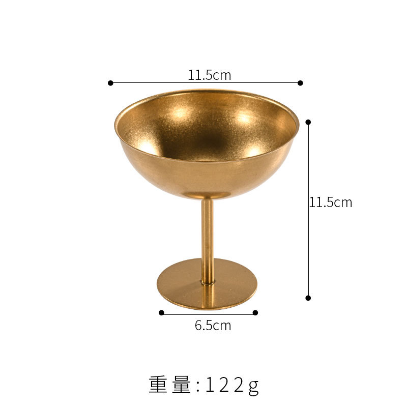 Coupe à glace haute de 250 ml (or vintage)