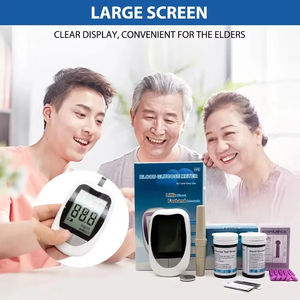 Nhanh chóng kiểm tra glucometer Thiết bị giám sát cho Blood Glucose thử nghiệm và tiểu đường lượng đường trong máu màn hình kỹ thuật số Meter bệnh tiểu đường - Product Image 3