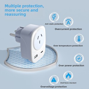 Multi-Country Universal Travel Socket <strong>Adapter</strong> Multifunctional <strong>USB</strong> Plug Converter QC3.0 Function 15W <strong>Output</strong> <strong>Power</strong> 5V/3A - Product Image 4