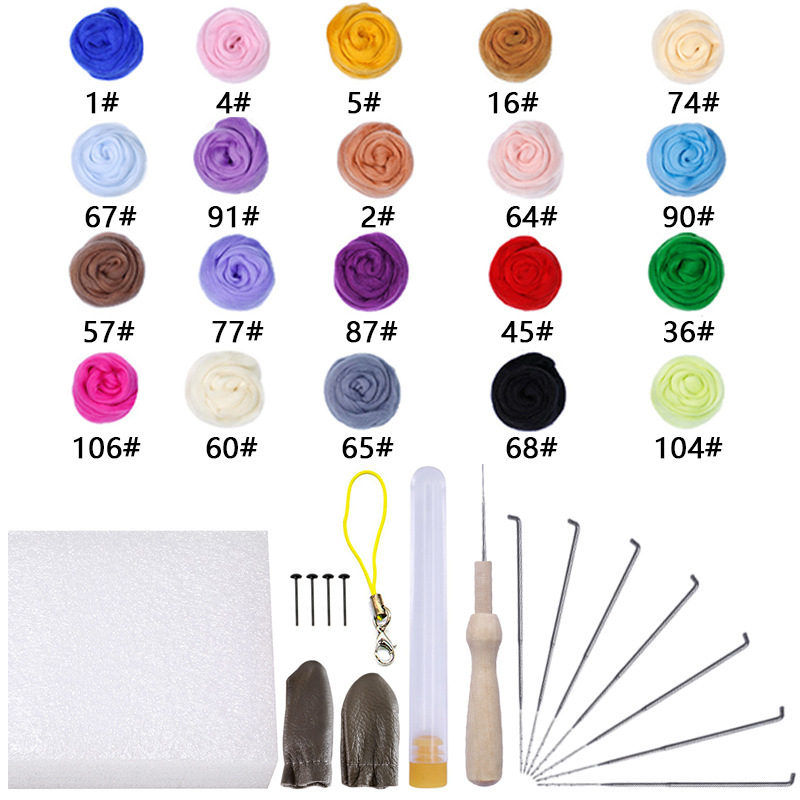 20 couleurs 5 grammes + sac à outils