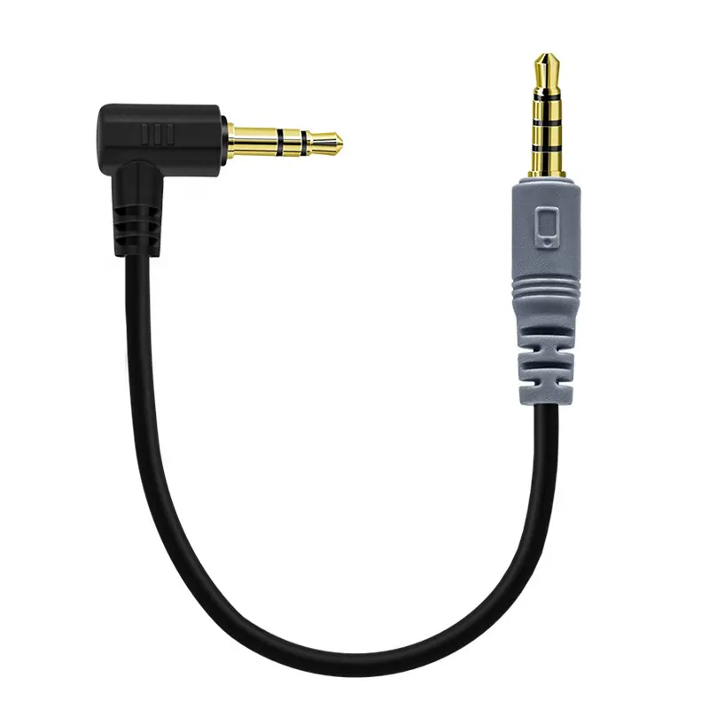 High end evrensel 3.5mm erkek TRS erkek TRRS aux ses kablosu için kablosuz mikrofon smartphone hoparlör