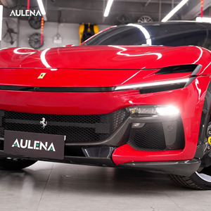 Aulena Oem Droge Carbon Voorkant En Middellip Zijrand Voorkant Canards Achter Diffuser Nieuwe Staat Bumper Voor Ferrari Purosangue - Product Image 3