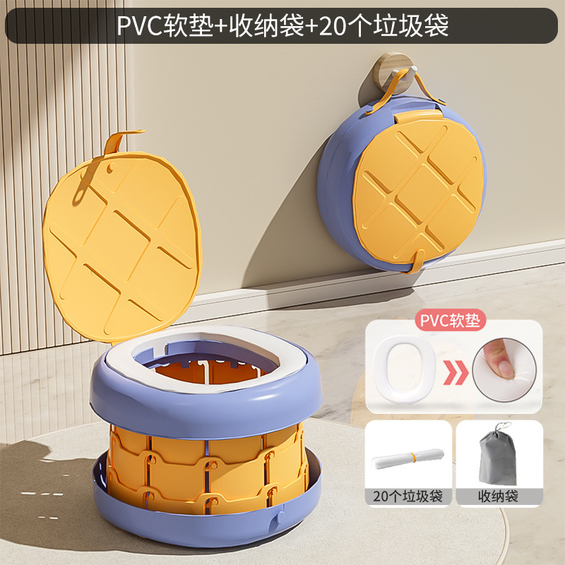 กระเป๋าเก็บของ PVC นิ่ม 3 ชั้น ลาย Pineapple King ขนาดสั้น 20 ช่อง