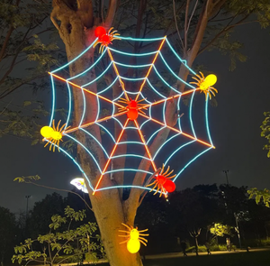Led dải ánh sáng deguisement trang trí lớn Spider webr decoracion Para sân dấu trang trí nội thất cho Halloween - Product Image 1