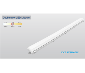 IP66 <strong>LED</strong> CCT Waterproof Light <strong>LED</strong> Tri-Proof Light Double-row <strong>LED</strong> Module 2ft <strong>4ft</strong> 5ft 6ft - Product Image 1
