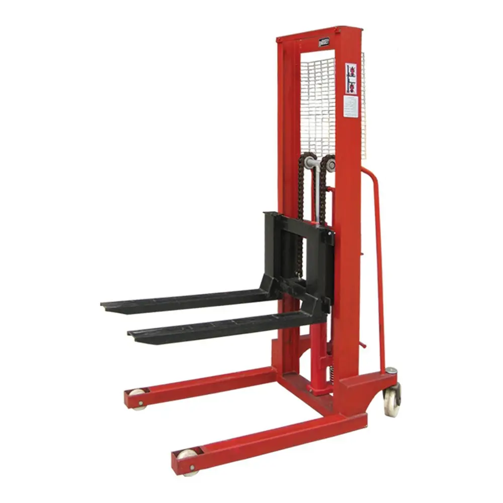 Prezzo di fabbrica Carrelli Elevatori In Vendita 1 TON/ 2 TON Mano Manuale Stacker Idraulico Con Pompa Ad Alta Portanza Carrelli Elevatori