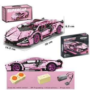 702/1280 шт. сборные блоки гоночный автомобиль RC-программирование гоночный конструктор спортивный автомобиль мальчиков Интерактивная совместимая головоломка Gife