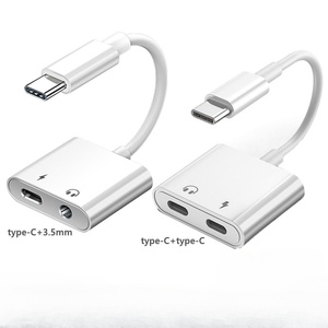Taipuxi High Quality Type-c Usb c to 3.5mm Headphone <strong>Audio</strong> Jack <strong>Adapter</strong> Usb-c Aux Jack <strong>2</strong> in <strong>1</strong> <strong>Audio</strong> Cable <strong>Adapter</strong> - Product Image 1