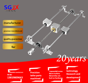 SBR cilíndrico guía lineal de alta precisión del eje óptico trapezoidal tornillo mecánico pista lineal carril de deslizamiento mano empuje VI se deslizó - Product Image 3