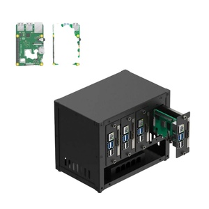 Ahududu Pi küme için yükseltilmiş tam muhafaza, Pi 4B, 3B +/3B ve diğer B modeli ile uyumlu, ev 4'e kadar - Product Image 1