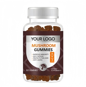 Integratori a Marchio Privato: Caramelle Gommose ai Funghi Shiitake, Turkey Tail, Cordyceps, Lion's Mane, Reishi, Maitake, Chaga per la Salute - Product Image 1